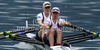 Stephanie Cullen and Andrea Dennis of Great Britain competing during finals of FISA Rowing World cup in Bled, Slovenia. Final races of FISA Rowing World cup were held on Sunday, 30th of May 2010 in lake Bled in Bled, Slovenia.
