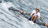 Jeremie Azou and Remi Di Girolamo of France competing during finals of FISA Rowing World cup in Bled, Slovenia. Final races of FISA Rowing World cup were held on Sunday, 30th of May 2010 in lake Bled in Bled, Slovenia.
