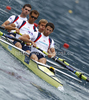 Richard Chambers, Paul Mattick, Rob Williams and Chris Bartley of Great Britain competing during finals of FISA Rowing World cup in Bled, Slovenia. Final races of FISA Rowing World cup were held on Sunday, 30th of May 2010 in lake Bled in Bled, Slovenia.
