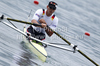 Marcel Hacker of Germany competing during finals of FISA Rowing World cup in Bled, Slovenia. Final races of FISA Rowing World cup were held on Sunday, 30th of May 2010 in lake Bled in Bled, Slovenia.
