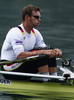Marcel Hacker of Germany competing during finals of FISA Rowing World cup in Bled, Slovenia. Final races of FISA Rowing World cup were held on Sunday, 30th of May 2010 in lake Bled in Bled, Slovenia.
