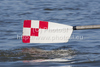 A Croatian oar blade at the 2010 European Rowing Championships held at the aquatic centre, Montemor-o-Velho, Portugal.
