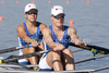 Finnish team, NIEMINEN Minna STEN Sanna competing in the Womens Double Sculls at the 2010 European Rowing Championships held at the aquatic centre, Montemor-o-Velho, Portugal.
