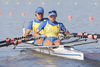 Ukrainian team, OLEFIRENKO Olena LIALCHUK Nataliia competing in the Womens Double Sculls at the 2010 European Rowing Championships held at the aquatic centre, Montemor-o-Velho, Portugal.

