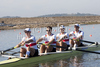 German team, BERTRAM Rene URBAN Jochen KAEUFER Urs EICHNER Florian, competing in the mens four at the 2010 European Rowing Championships held at the aquatic centre, Montemor-o-Velho, Portugal.
