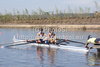 French team, VINCE Eugenie MAURIN Elise, competing in the Lightweight Womens Double Sculls at the 2010 European Rowing Championships held at the aquatic centre, Montemor-o-Velho, Portugal.
