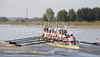 German team, HAUFFE Gregor REINELT Maximilian WILKE Kristof MENNIGEN Florian SCHMIDT Richard MUELLER Lukas SEIFERT Toni SCHMIDT Sebastian SAUER Martin, competing in the Mens Eight at the 2010 European Rowing Championships held at the aquatic centre, Montemor-o-Velho, Portugal.
