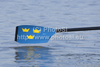 A Swedish oar blade at the 2010 European Rowing Championships held at the aquatic centre, Montemor-o-Velho, Portugal.
