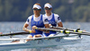 Ulla Varvio and Minna Nieminen of Finland during FISA World rowing Championships 2011 in Bled, Slovenia. FISA World rowing Championships 2011 were held in Bled, Slovenia between 28th of August 2011 and 4th of September 2011.
