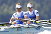 Ulla Varvio and Minna Nieminen of Finland during FISA World rowing Championships 2011 in Bled, Slovenia. FISA World rowing Championships 2011 were held in Bled, Slovenia between 28th of August 2011 and 4th of September 2011.
