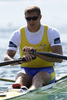 Lassi Karonen of Sweden during FISA World rowing Championships 2011 in Bled, Slovenia. FISA World rowing Championships 2011 were held in Bled, Slovenia between 28th of August 2011 and 4th of September 2011.
