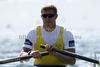 Lassi Karonen of Sweden during FISA World rowing Championships 2011 in Bled, Slovenia. FISA World rowing Championships 2011 were held in Bled, Slovenia between 28th of August 2011 and 4th of September 2011.
