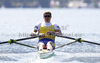 Lassi Karonen of Sweden during FISA World rowing Championships 2011 in Bled, Slovenia. FISA World rowing Championships 2011 were held in Bled, Slovenia between 28th of August 2011 and 4th of September 2011.

