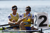 Oskar Russberg and Dennis Bernhardsson of Sweden during FISA World rowing Championships 2011 in Bled, Slovenia. FISA World rowing Championships 2011 were held in Bled, Slovenia between 28th of August 2011 and 4th of September 2011.
