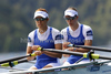 Ulla Varvio and Minna Nieminen of Finland during FISA World rowing Championships 2011 in Bled, Slovenia. FISA World rowing Championships 2011 were held in Bled, Slovenia between 28th of August 2011 and 4th of September 2011.
