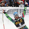 Andreas Romar of Finland reacts in the finish of the Men Downhill race of Audi FIS alpine skiing World Cup in Val Gardena, Italy. Downhill race of Men Audi FIS Alpine skiing World Cup 2012-2013, was held on Saturday, 15th of December 2012, on Saslong course in Val Gardena, Italy.
