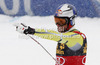 Aksel Lund Svindal of Norway reacts in the finish of the Men Downhill race of Audi FIS alpine skiing World Cup in Val Gardena, Italy. Downhill race of Men Audi FIS Alpine skiing World Cup 2012-2013, was held on Saturday, 15th of December 2012, on Saslong course in Val Gardena, Italy.
