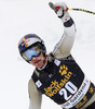 Erik Guay of Canada reacts in the finish of the Men Downhill race of Audi FIS alpine skiing World Cup in Val Gardena, Italy. Downhill race of Men Audi FIS Alpine skiing World Cup 2012-2013, was held on Saturday, 15th of December 2012, on Saslong course in Val Gardena, Italy.
