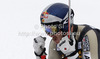 Erik Guay of Canada reacts in the finish of the Men Downhill race of Audi FIS alpine skiing World Cup in Val Gardena, Italy. Downhill race of Men Audi FIS Alpine skiing World Cup 2012-2013, was held on Saturday, 15th of December 2012, on Saslong course in Val Gardena, Italy.
