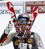 Erik Guay of Canada reacts in the finish of the Men Downhill race of Audi FIS alpine skiing World Cup in Val Gardena, Italy. Downhill race of Men Audi FIS Alpine skiing World Cup 2012-2013, was held on Saturday, 15th of December 2012, on Saslong course in Val Gardena, Italy.
