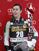 Third placed Erik Guay of Canada celebrates his medal won in the Men Downhill race of Audi FIS alpine skiing World Cup in Val Gardena, Italy. Downhill race of Men Audi FIS Alpine skiing World Cup 2012-2013, was held on Saturday, 15th of December 2012, on Saslong course in Val Gardena, Italy.
