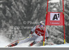 Erik Guay of Canada skiing in the Men Super G race of Audi FIS alpine skiing World Cup in Kitzbuehel, Austria. Super G race of Men Audi FIS Alpine skiing World Cup 2012-2013, was held on Friday, 25th of January, 2013, on  course Streifalm in Kitzbuehel, Austria.
