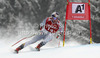 Erik Guay of Canada skiing in the Men Super G race of Audi FIS alpine skiing World Cup in Kitzbuehel, Austria. Super G race of Men Audi FIS Alpine skiing World Cup 2012-2013, was held on Friday, 25th of January, 2013, on  course Streifalm in Kitzbuehel, Austria.
