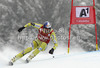 Aksel Lund Svindal of Norway skiing in the Men Super G race of Audi FIS alpine skiing World Cup in Kitzbuehel, Austria. Super G race of Men Audi FIS Alpine skiing World Cup 2012-2013, was held on Friday, 25th of January, 2013, on  course Streifalm in Kitzbuehel, Austria.

