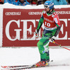 Andreas Romar of Finland reacts in the finish of the Men Super G race of Audi FIS alpine skiing World Cup in Kitzbuehel, Austria. Super G race of Men Audi FIS Alpine skiing World Cup 2012-2013, was held on Friday, 25th of January, 2013, on  course Streifalm in Kitzbuehel, Austria.
