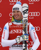 Third placed Christof Innerhofer of Italy celebrates his medal won in the Men Super G race of Audi FIS alpine skiing World Cup in Kitzbuehel, Austria. Super G race of Men Audi FIS Alpine skiing World Cup 2012-2013, was held on Friday, 25th of January, 2013, on  course Streifalm in Kitzbuehel, Austria.
