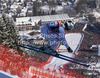 Hannes Reichelt of Austria skiing in the Men Downhill race of Audi FIS alpine skiing World Cup in Kitzbuehel, Austria. Downhill race of Men Audi FIS Alpine skiing World Cup 2012-2013, was held on Saturday, 26th of January, 2013, on  course Streifalm in Kitzbuehel, Austria.
