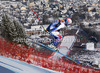 David Poisson of France skiing in the Men Downhill race of Audi FIS alpine skiing World Cup in Kitzbuehel, Austria. Downhill race of Men Audi FIS Alpine skiing World Cup 2012-2013, was held on Saturday, 26th of January, 2013, on  course Streifalm in Kitzbuehel, Austria.
