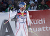 Georg Streitberger of Austria reacts in the finish of the Men Downhill race of Audi FIS alpine skiing World Cup in Kitzbuehel, Austria. Downhill race of Men Audi FIS Alpine skiing World Cup 2012-2013, was held on Saturday, 26th of January, 2013, on  course Streifalm in Kitzbuehel, Austria.
