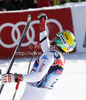 Dominik Paris of Italy reacts in the finish of the Men Downhill race of Audi FIS alpine skiing World Cup in Kitzbuehel, Austria. Downhill race of Men Audi FIS Alpine skiing World Cup 2012-2013, was held on Saturday, 26th of January, 2013, on  course Streifalm in Kitzbuehel, Austria.
