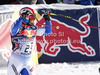 David Poisson of France reacts in the finish of the Men Downhill race of Audi FIS alpine skiing World Cup in Kitzbuehel, Austria. Downhill race of Men Audi FIS Alpine skiing World Cup 2012-2013, was held on Saturday, 26th of January, 2013, on  course Streifalm in Kitzbuehel, Austria.
