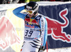Stephan Keppler of Germany reacts in the finish of the Men Downhill race of Audi FIS alpine skiing World Cup in Kitzbuehel, Austria. Downhill race of Men Audi FIS Alpine skiing World Cup 2012-2013, was held on Saturday, 26th of January, 2013, on  course Streifalm in Kitzbuehel, Austria.
