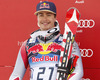 Second placed Erik Guay of Canada celebrates his medal won in the Men Downhill race of Audi FIS alpine skiing World Cup in Kitzbuehel, Austria. Downhill race of Men Audi FIS Alpine skiing World Cup 2012-2013, was held on Saturday, 26th of January, 2013, on  course Streifalm in Kitzbuehel, Austria.
