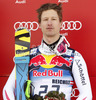 Third placed Hannes Reichelt of Austria celebrates his medal won in the Men Downhill race of Audi FIS alpine skiing World Cup in Kitzbuehel, Austria. Downhill race of Men Audi FIS Alpine skiing World Cup 2012-2013, was held on Saturday, 26th of January, 2013, on  course Streifalm in Kitzbuehel, Austria.
