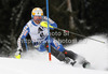 Andre Myhrer of Sweden skiing in the first run of the Men Slalom race of Audi FIS alpine skiing World Cup in Kitzbuehel, Austria. Slalom race of Men Audi FIS Alpine skiing World Cup 2012-2013, was held on Sunday, 27th of January, 2013, on  course Ganslern in Kitzbuehel, Austria.
