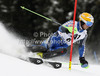 Jens Byggmark of Sweden skiing in the first run of the Men Slalom race of Audi FIS alpine skiing World Cup in Kitzbuehel, Austria. Slalom race of Men Audi FIS Alpine skiing World Cup 2012-2013, was held on Sunday, 27th of January, 2013, on  course Ganslern in Kitzbuehel, Austria.
