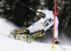 Giuliano Razzoli of Italy skiing in the first run of the Men Slalom race of Audi FIS alpine skiing World Cup in Kitzbuehel, Austria. Slalom race of Men Audi FIS Alpine skiing World Cup 2012-2013, was held on Sunday, 27th of January, 2013, on  course Ganslern in Kitzbuehel, Austria.
