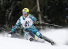 Kjetil Jansrud of Norway skiing in the first run of the Men Slalom race of Audi FIS alpine skiing World Cup in Kitzbuehel, Austria. Slalom race of Men Audi FIS Alpine skiing World Cup 2012-2013, was held on Sunday, 27th of January, 2013, on  course Ganslern in Kitzbuehel, Austria.
