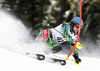 Santeri Paloniemi of Finland skiing in the first run of the Men Slalom race of Audi FIS alpine skiing World Cup in Kitzbuehel, Austria. Slalom race of Men Audi FIS Alpine skiing World Cup 2012-2013, was held on Sunday, 27th of January, 2013, on  course Ganslern in Kitzbuehel, Austria.
