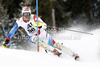 Ramon Zenhaeusern of Switzerland skiing in the first run of the Men Slalom race of Audi FIS alpine skiing World Cup in Kitzbuehel, Austria. Slalom race of Men Audi FIS Alpine skiing World Cup 2012-2013, was held on Sunday, 27th of January, 2013, on  course Ganslern in Kitzbuehel, Austria.
