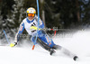 Anton Lahdenperae of Sweden skiing in the first run of the Men Slalom race of Audi FIS alpine skiing World Cup in Kitzbuehel, Austria. Slalom race of Men Audi FIS Alpine skiing World Cup 2012-2013, was held on Sunday, 27th of January, 2013, on  course Ganslern in Kitzbuehel, Austria.
