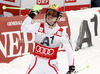 Marcel Hirscher of Austria reacts in the finish of the second run of the Men Slalom race of Audi FIS alpine skiing World Cup in Kitzbuehel, Austria. Slalom race of Men Audi FIS Alpine skiing World Cup 2012-2013, was held on Sunday, 27th of January, 2013, on  course Ganslern in Kitzbuehel, Austria.
