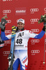 Third place in combination race Thomas Mermillod Blondin of France celebrates his medal won in the Men Classic Combination race of Audi FIS alpine skiing World Cup in Kitzbuehel, Austria. Slalom race of Men Audi FIS Alpine skiing World Cup 2012-2013, was held on Sunday, 27th of January, 2013, on  course Ganslern in Kitzbuehel, Austria.
