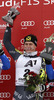 Winner in combination race Ivica Kostelic of Croatia celebrates his medal won in the Men Classic Combination race of Audi FIS alpine skiing World Cup in Kitzbuehel, Austria. Slalom race of Men Audi FIS Alpine skiing World Cup 2012-2013, was held on Sunday, 27th of January, 2013, on  course Ganslern in Kitzbuehel, Austria.
