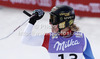 Second placed Lara Gut of Switzerland reacts in the finish of the Ladies Super G race of Fis Alpine World Ski Championships 2013 Schladming, Austria. Ladies Super G race of Fis Alpine World Ski Championships 2013 Schladming, was held on Tuesday, 5th of February, 2013, on  course Streicher in Schladming , Austria.
