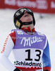 Second placed Lara Gut of Switzerland reacts in the finish of the Ladies Super G race of Fis Alpine World Ski Championships 2013 Schladming, Austria. Ladies Super G race of Fis Alpine World Ski Championships 2013 Schladming, was held on Tuesday, 5th of February, 2013, on  course Streicher in Schladming , Austria.
